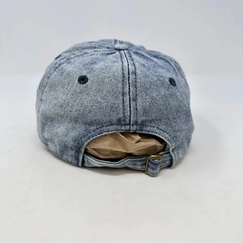 Wander Lust Jean‎ Embroidered Adjustable Hat Blue 8